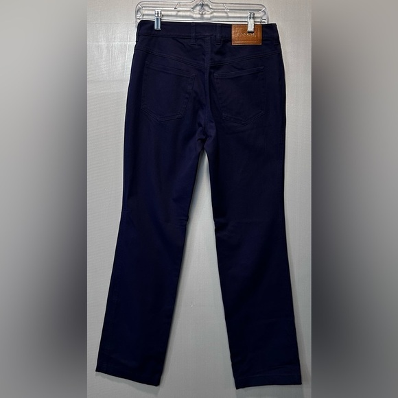 Escada Pants - Escada Pants Chino Navy Blue Cotton Blend Straight Leg Women's Sz 36 (US S)